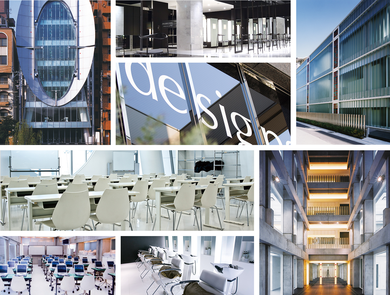 建築家 高松伸氏デザインのスタイリッシュな校舎